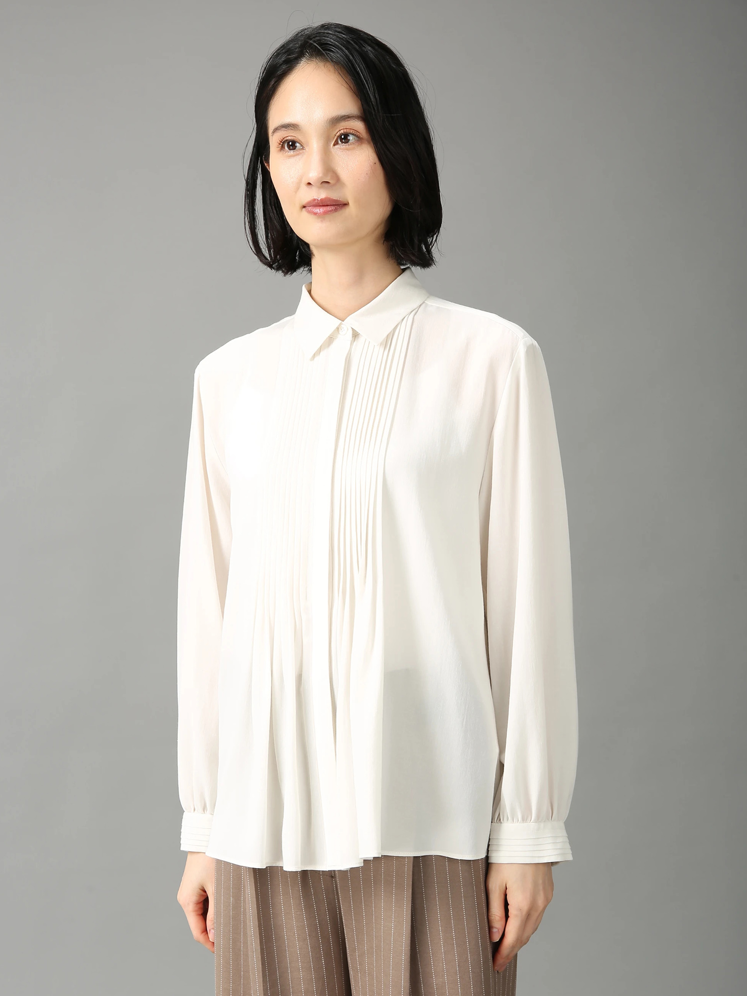 新品・42,900円☆MORABITO BLANC／ロゴプリントブラウス・40 03_016.jpg
