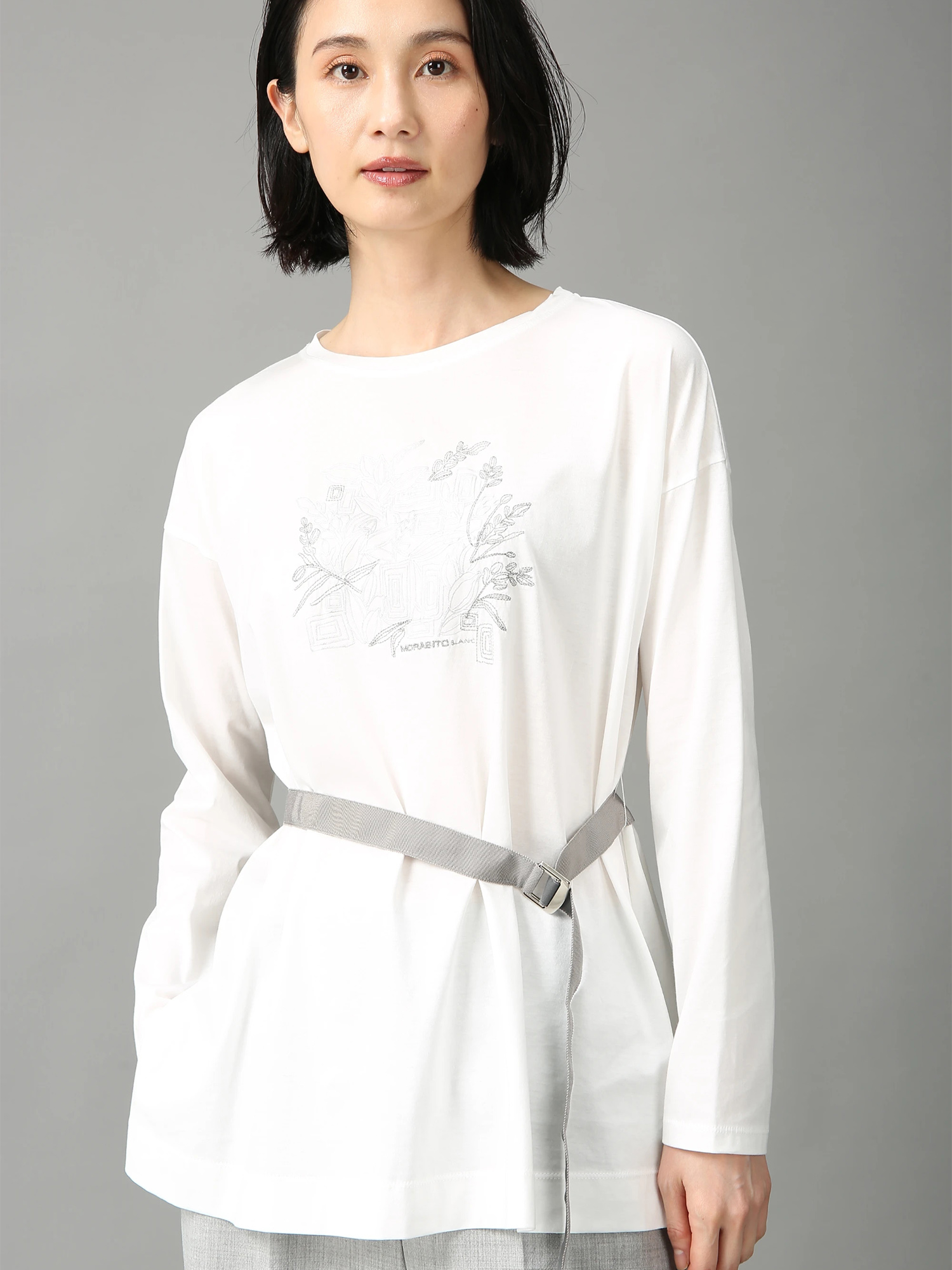 【新品タグ付】MORABITO BLANC モラビト　カットソー　ジャケット シルキー アセテート パンツ ｜ MORABITO BLANC（モラビトブラン