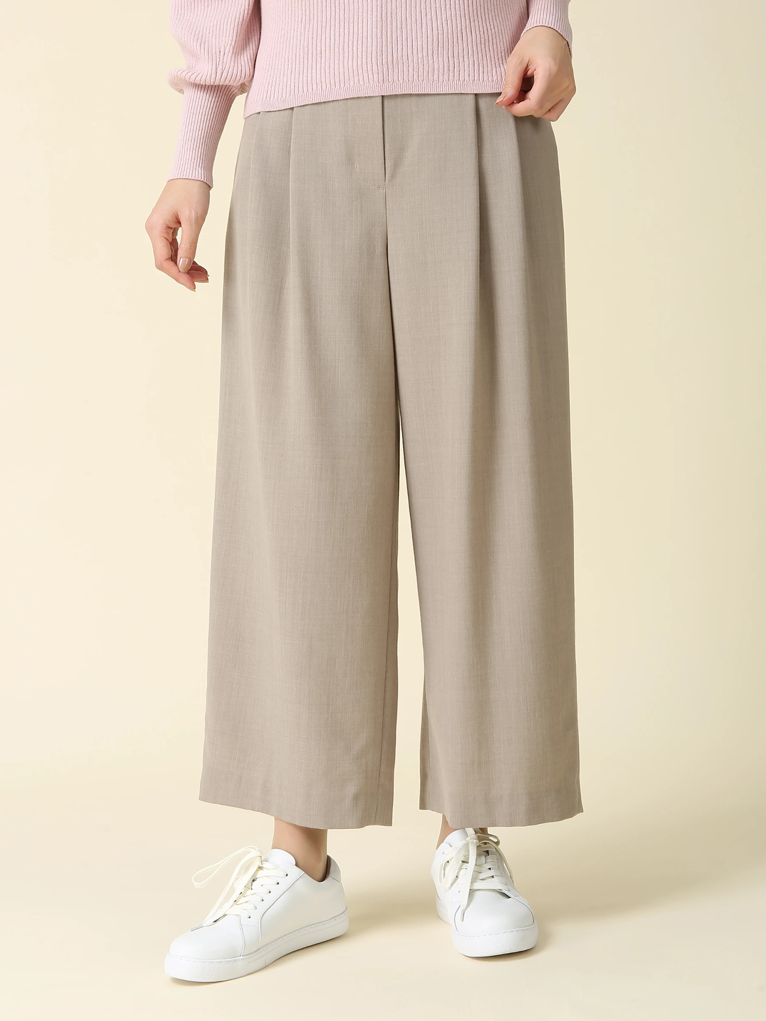 ストレッチ ツイル ワイド パンツ ｜ MORABITO BLANC（モラビト