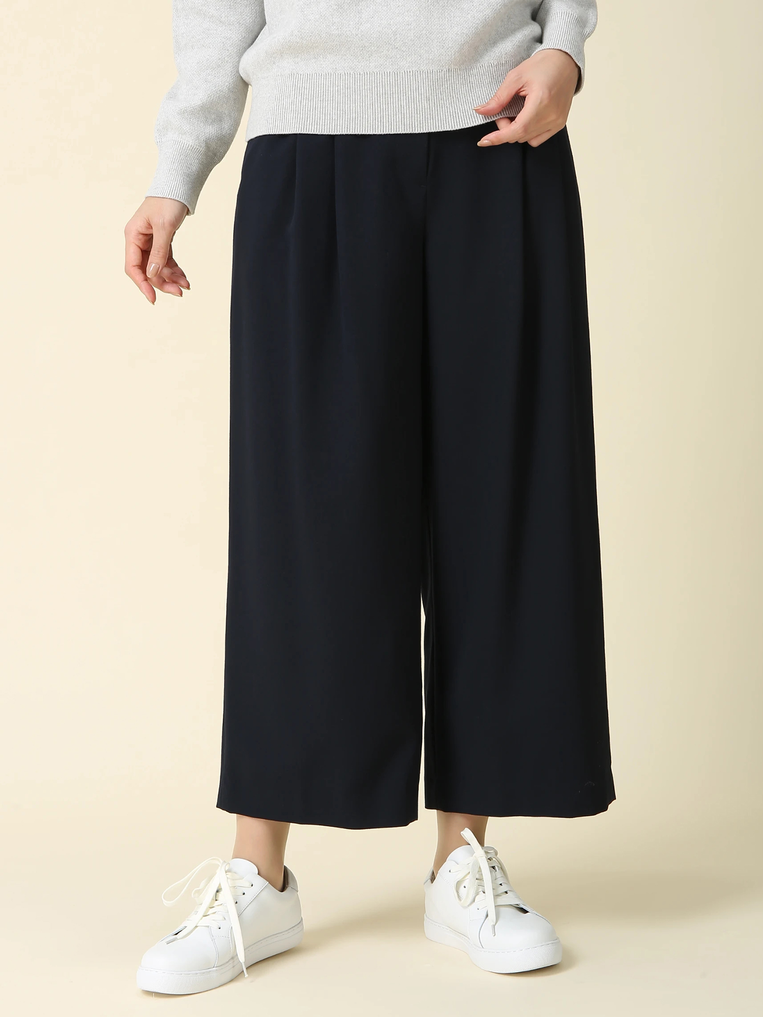 ストレッチ ツイル ワイド パンツ ｜ MORABITO BLANC（モラビト