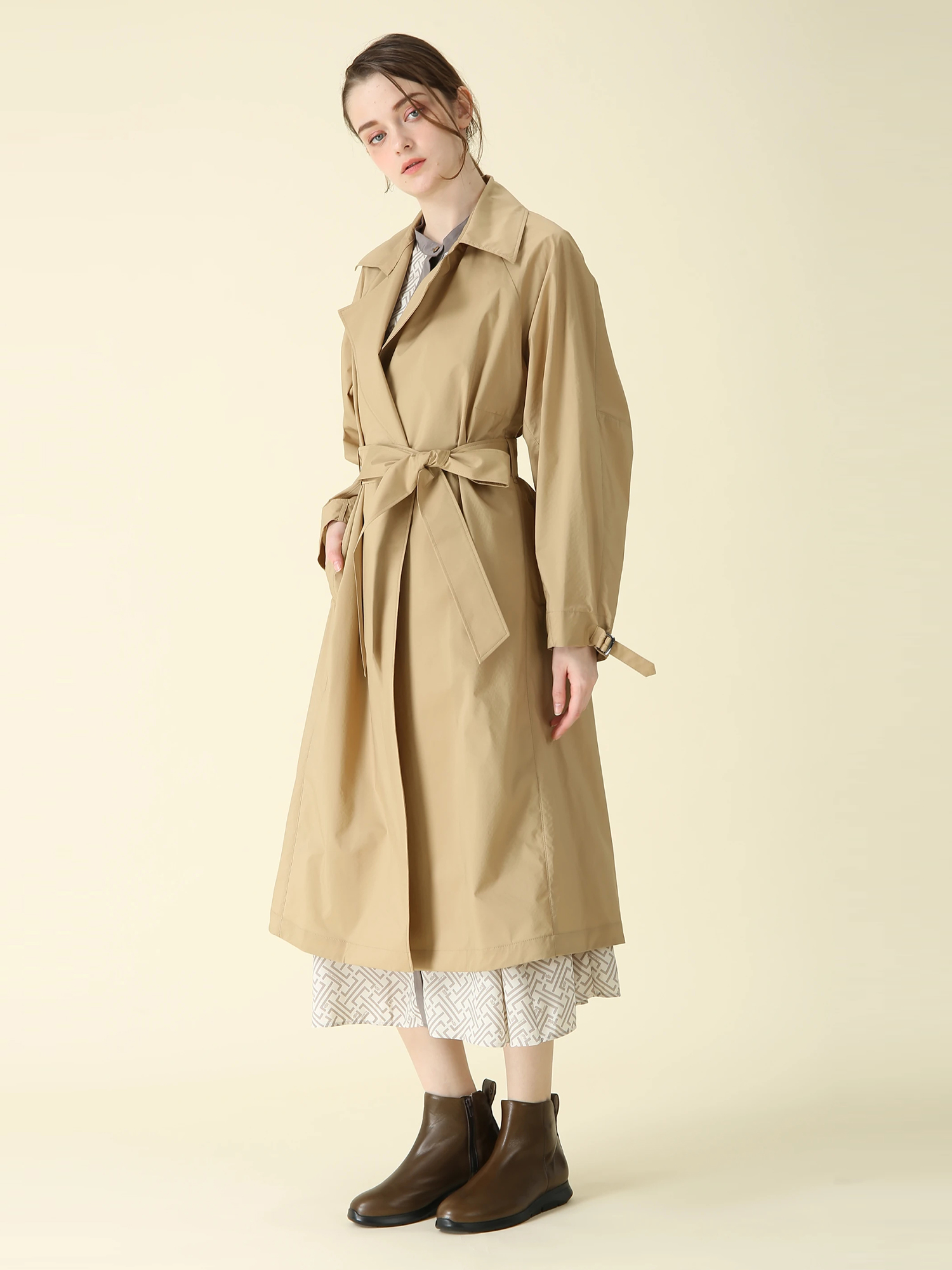ラミネート 撥水 トレンチコート ｜ MORABITO BLANC（モラビトブラン