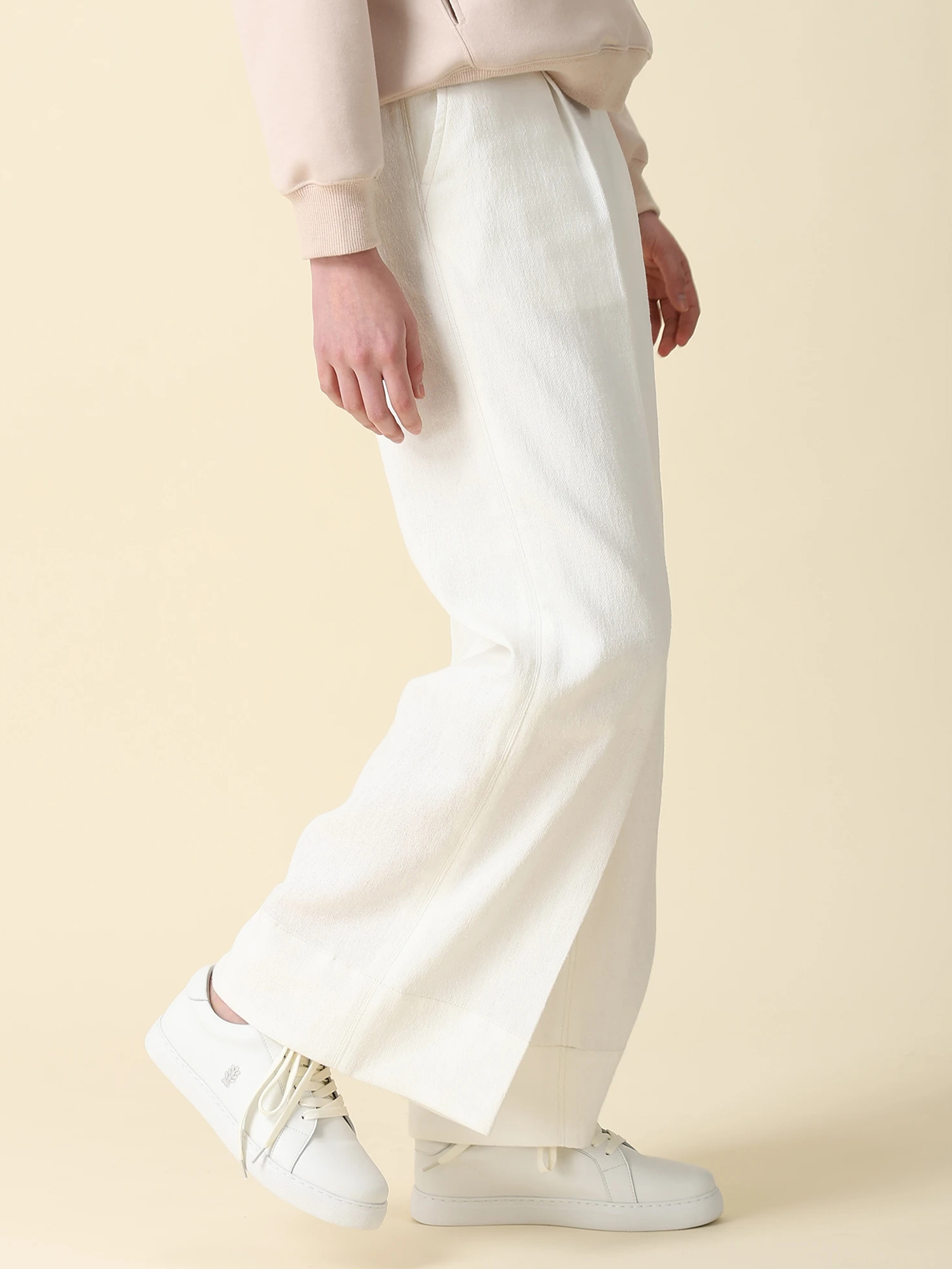 コットン デニムライク パンツ ｜ MORABITO BLANC（モラビトブラン
