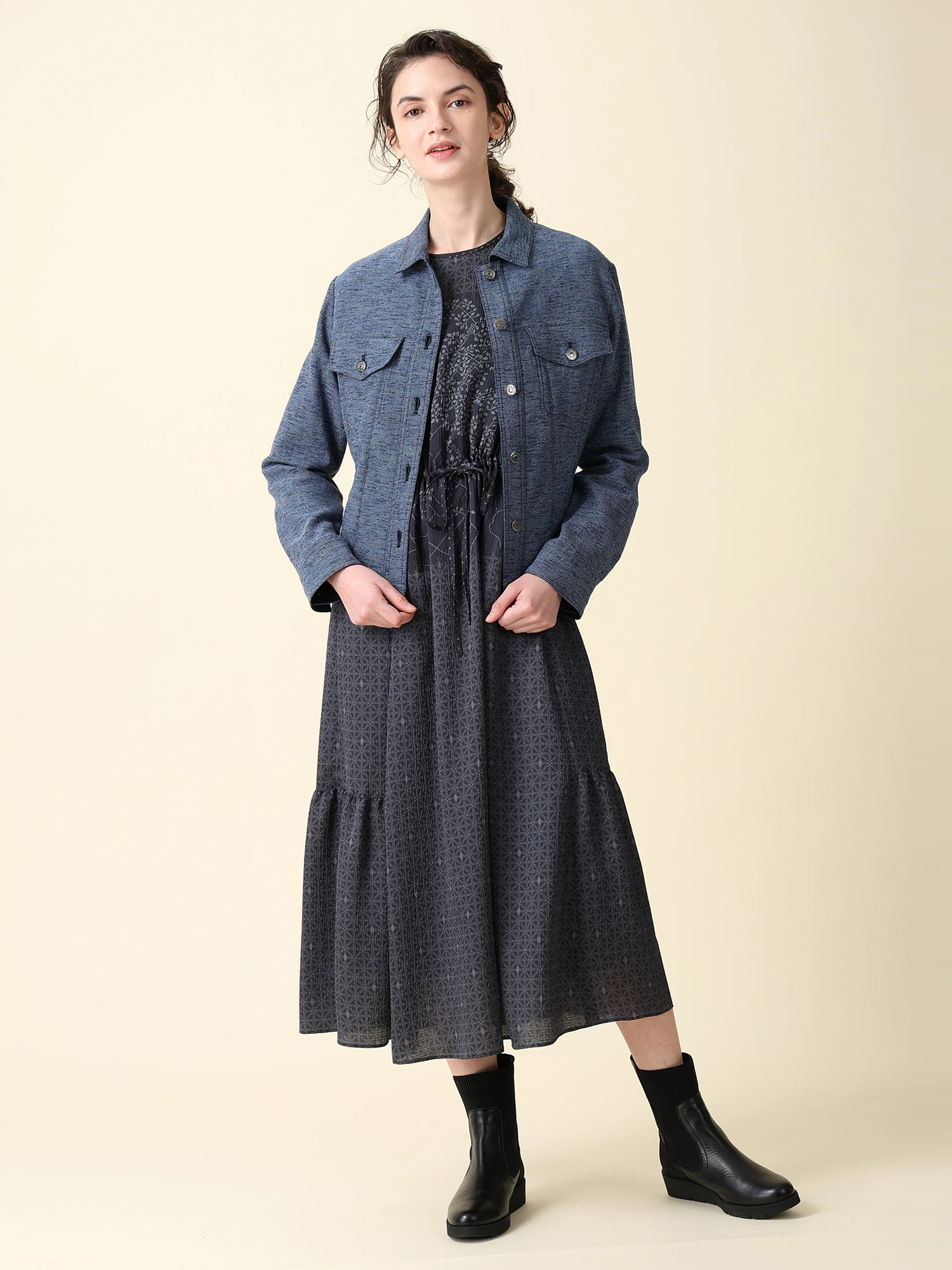 日本製】トリコット ライト ワンピース ドレス ｜ MORABITO
