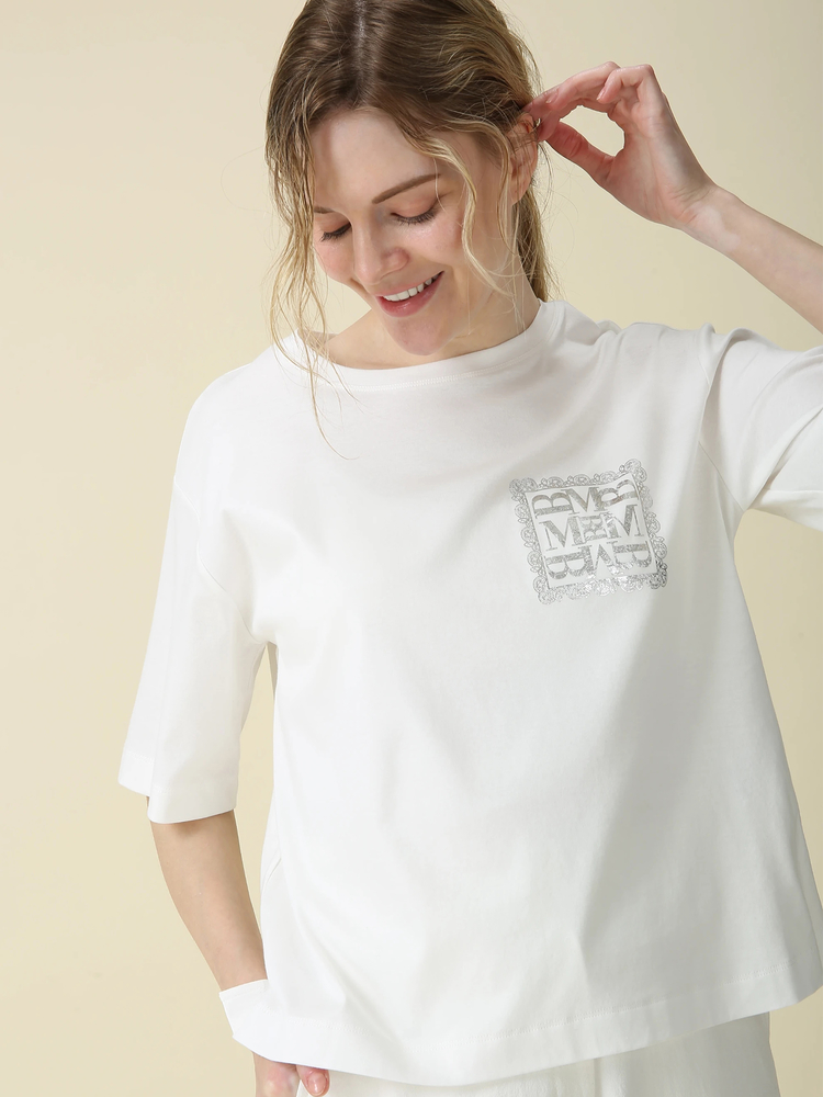 MORABITO BLANC(モラビトブラン) |スムース ワンポイント Tシャツ