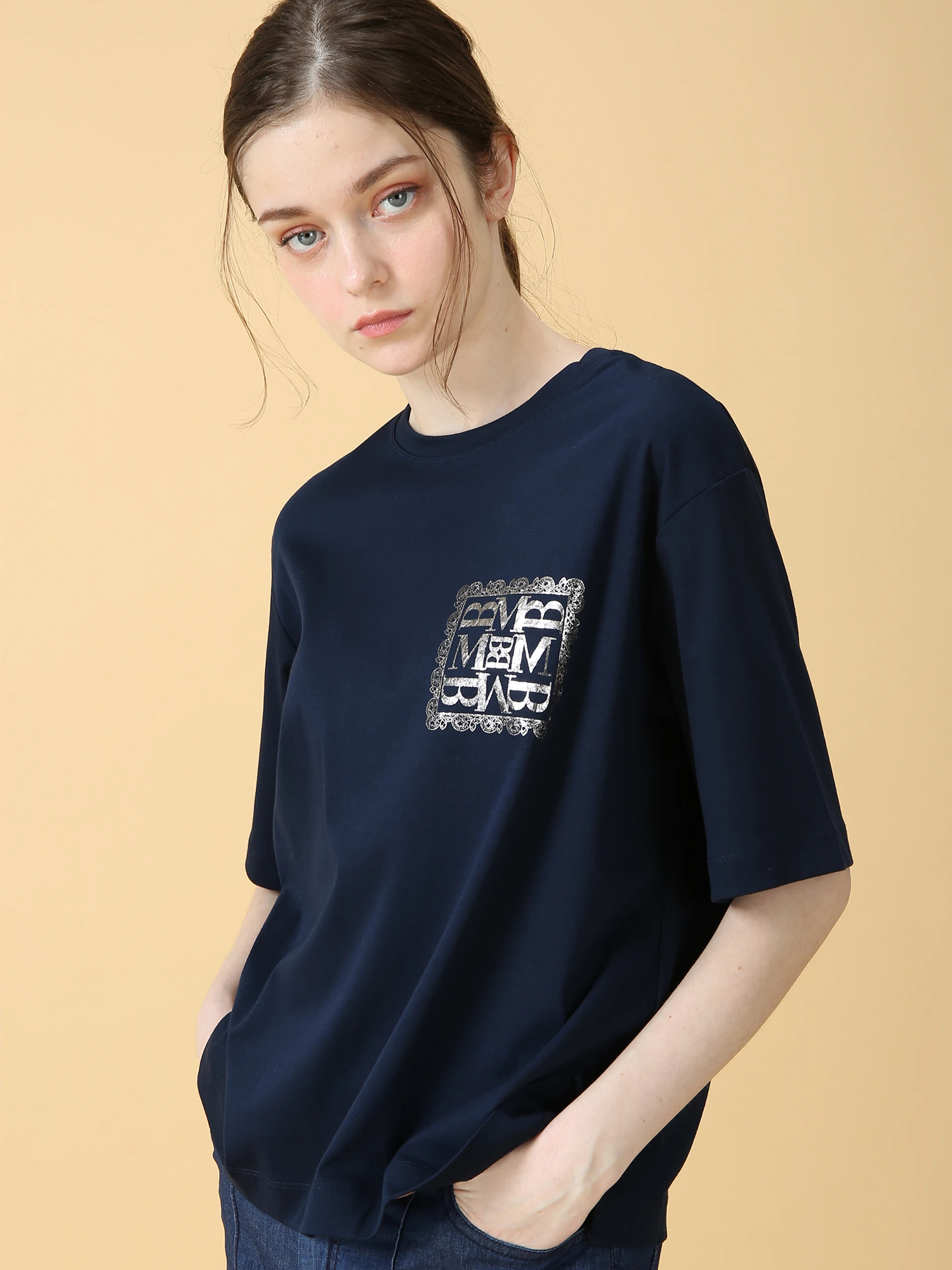 日本製】スムース ワンポイント Tシャツ ｜ MORABITO BLANC（モラビト