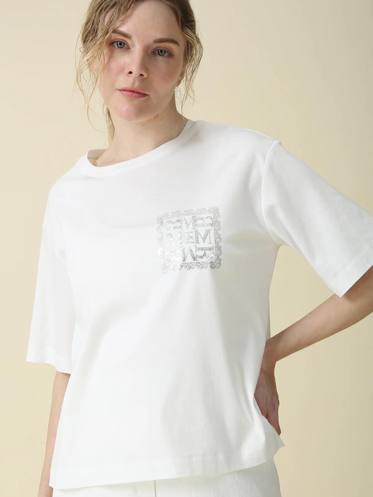 MORABITO BLANC(モラビトブラン) |スムース ワンポイント Tシャツ