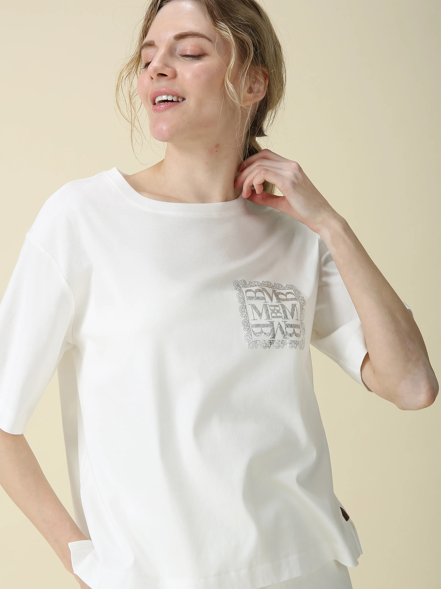 日本製】スムース ワンポイント Tシャツ ｜ MORABITO BLANC（モラビト