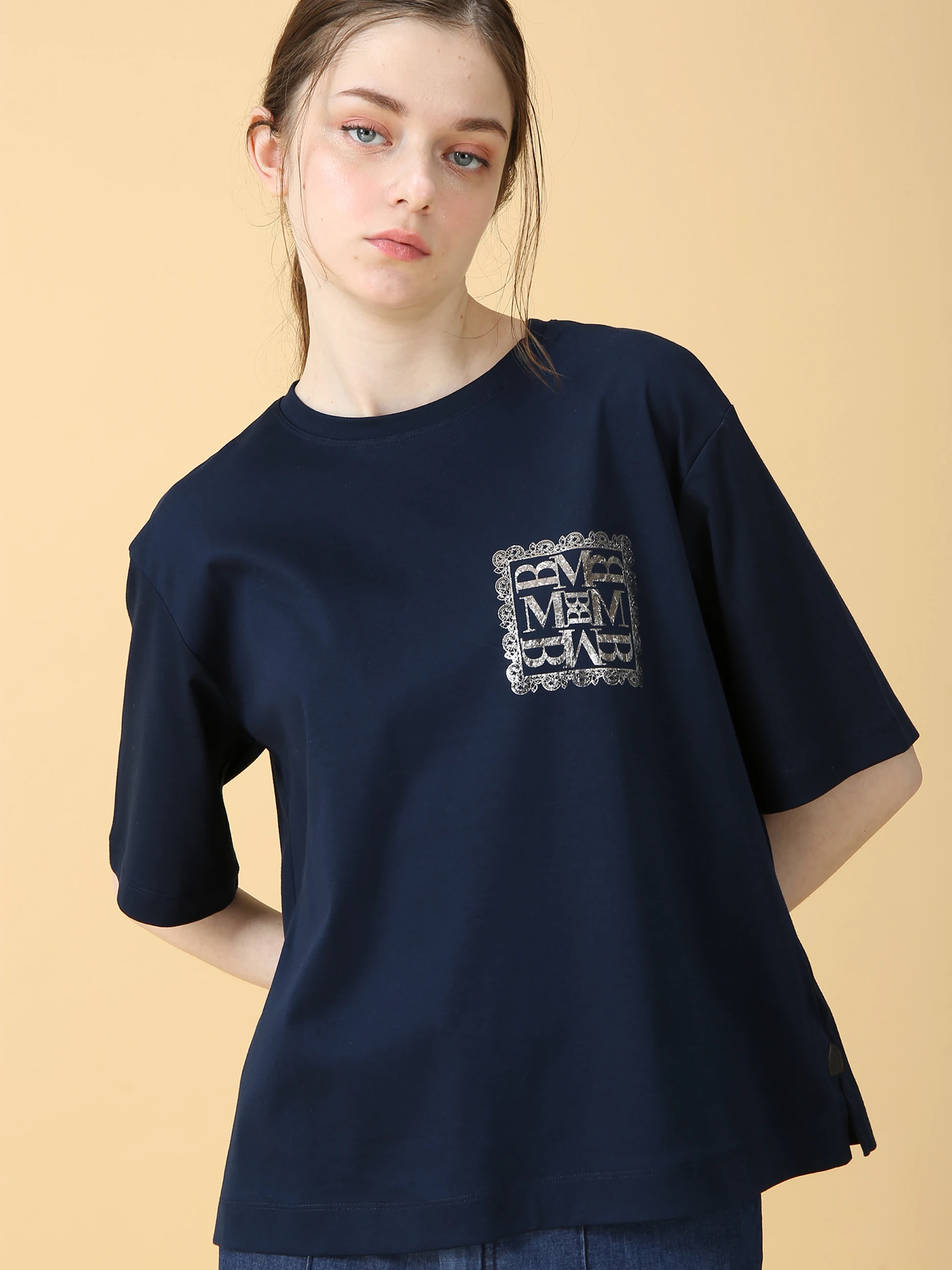 日本製】スムース ワンポイント Tシャツ ｜ MORABITO BLANC（モラビト