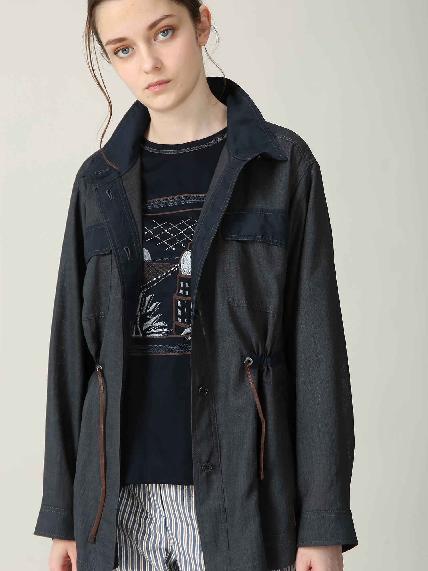 専用品　新品　モラビトブラン　カタログ掲載品　ブラウスコート　サイズ40 MORABITO BLANC(モラビトブラン)｜ブラウス アイテム一覧｜.K