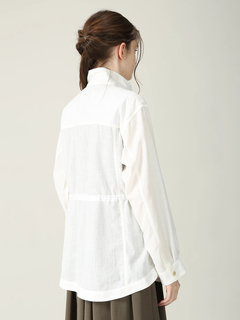 MORABITO BLANC(モラビトブラン) |トリアセ チンツー ブラウス シャツ ジャケット