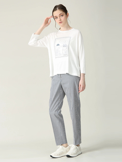 MORABITO BLANC(モラビトブラン) |ギザリヨセル スムース Tシャツ カットソー