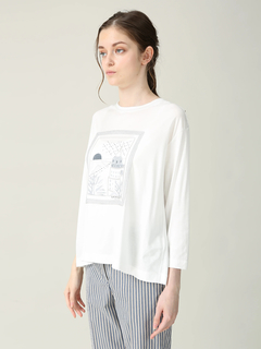 MORABITO BLANC(モラビトブラン) |ギザリヨセル スムース Tシャツ カットソー