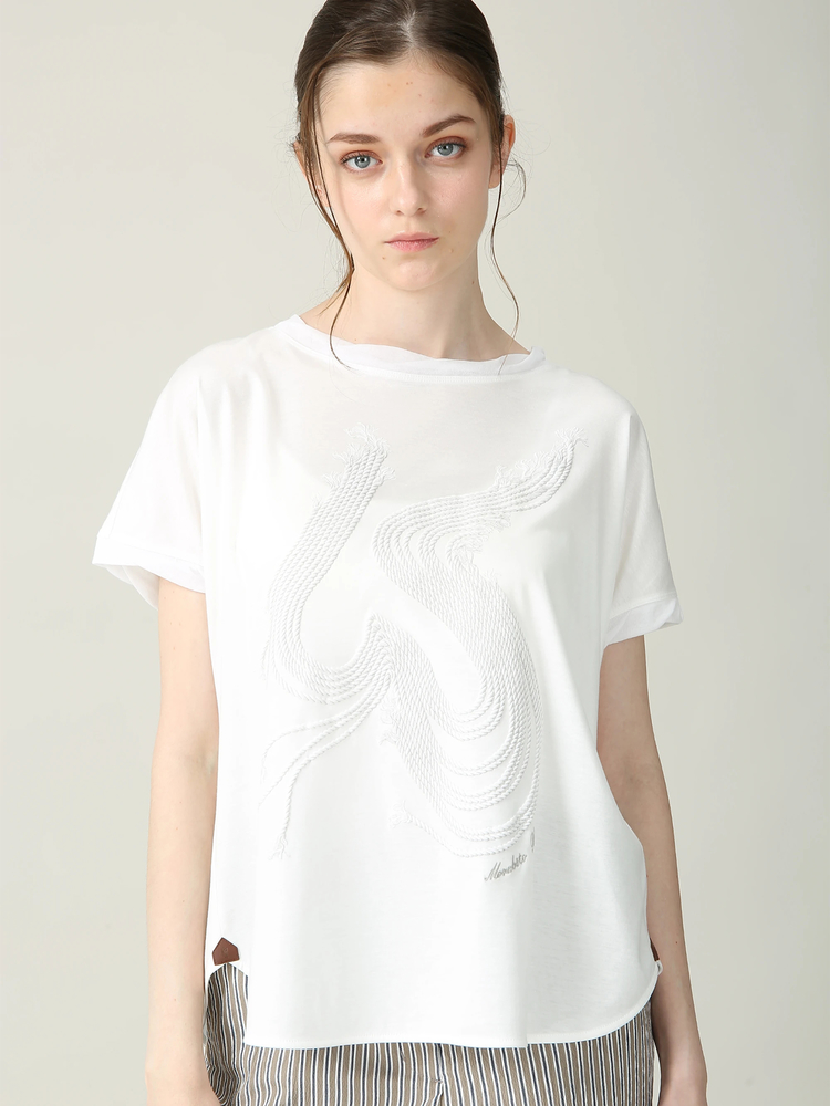 MORABITO BLANC(モラビトブラン) |ギザリヨセル スムース クラフト Tシャツ カットソー