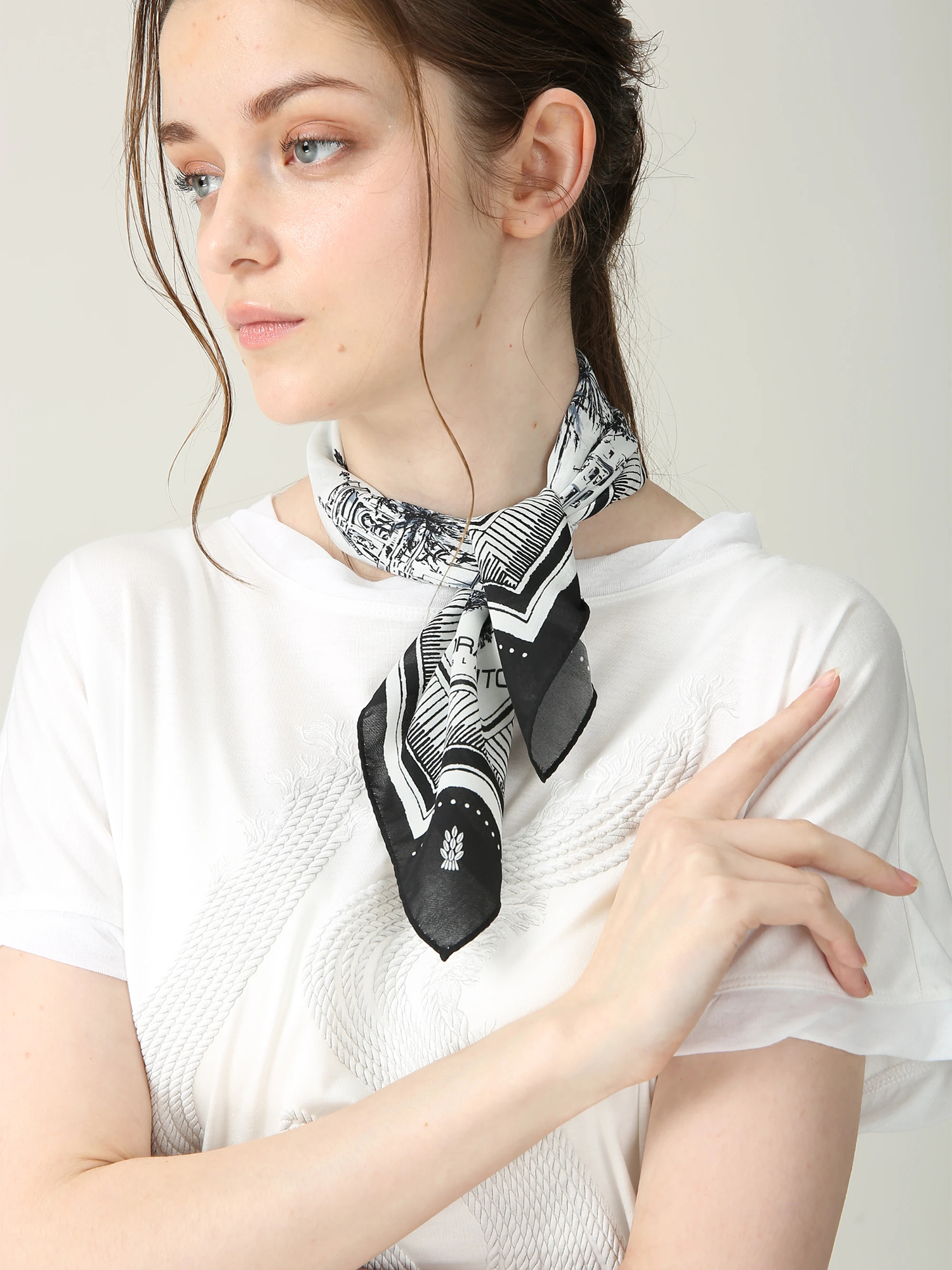 日本製】ニースパネル スカーフ ｜ MORABITO BLANC（モラビトブラン