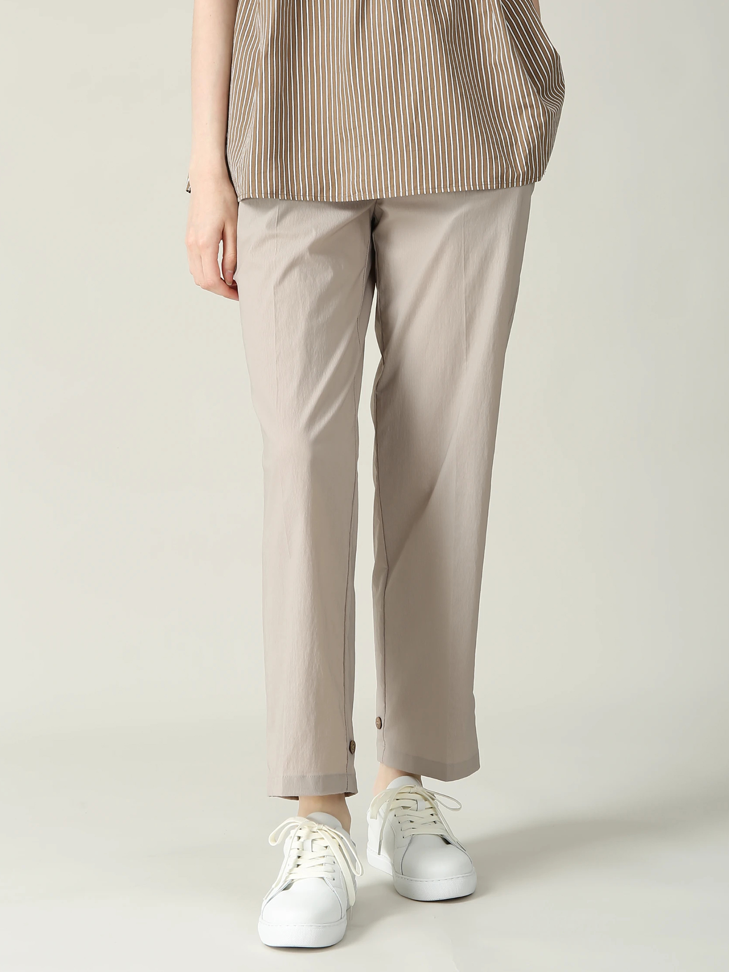 MORABITO BLANC モラビト　パンツ　新品　38 ストレッチ ツイル ワイド パンツ ｜ MORABITO BLANC（モラビト