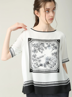 MORABITO BLANC(モラビトブラン) |ニース パネルプリント プルオーバー Tシャツ