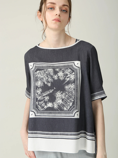 MORABITO BLANC(モラビトブラン) |ニース パネルプリント プルオーバー Tシャツ