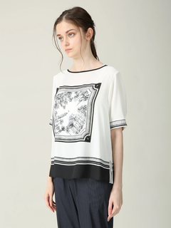 MORABITO BLANC(モラビトブラン) |ニース パネルプリント プルオーバー Tシャツ