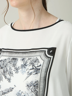 MORABITO BLANC(モラビトブラン) |ニース パネルプリント プルオーバー Tシャツ