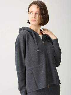 MORABITO BLANC(モラビトブラン) |シックスディーブ ミラノリブ ニット パーカー カーディガン フーディ