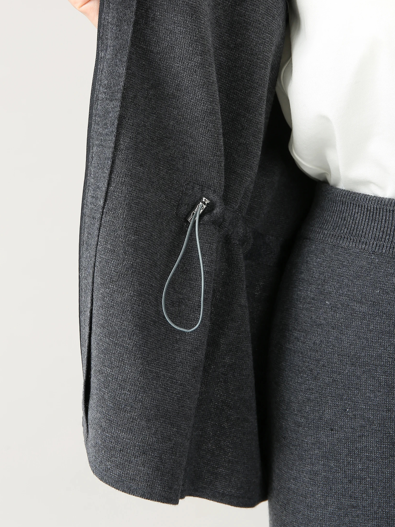 シックスディーブ ミラノリブ ニット パーカー カーディガン フーディ