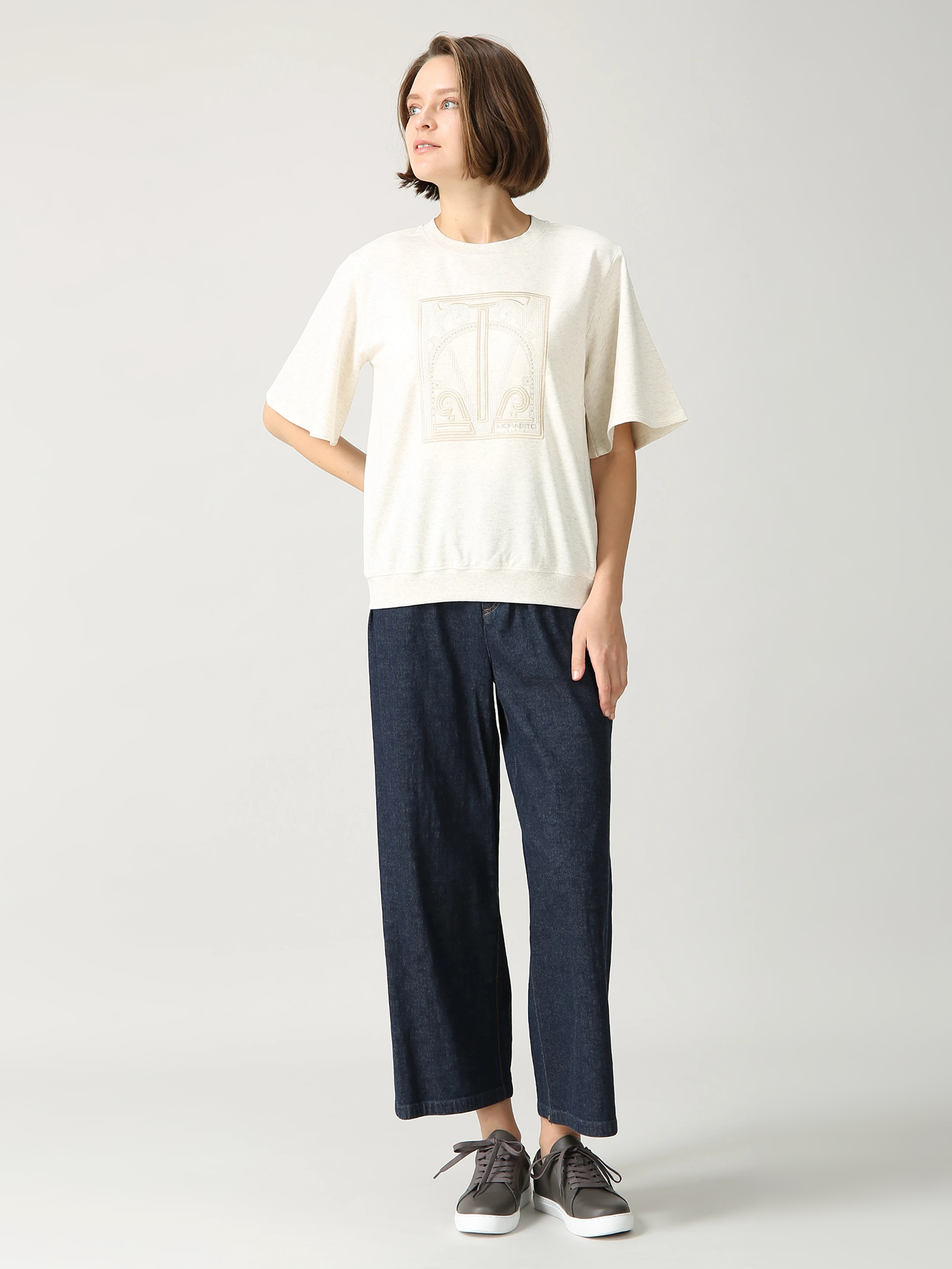 美品 MORABITO BLANC モラビト ワイドパンツ ニットパンツ 38 公式】MORABITO BLANC（モラビトブラン）の通販｜.K online