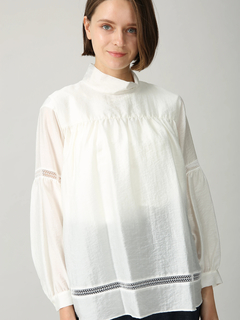 MORABITO BLANC(モラビトブラン) |シアーシルク プルオーバー ブラウス シャツ