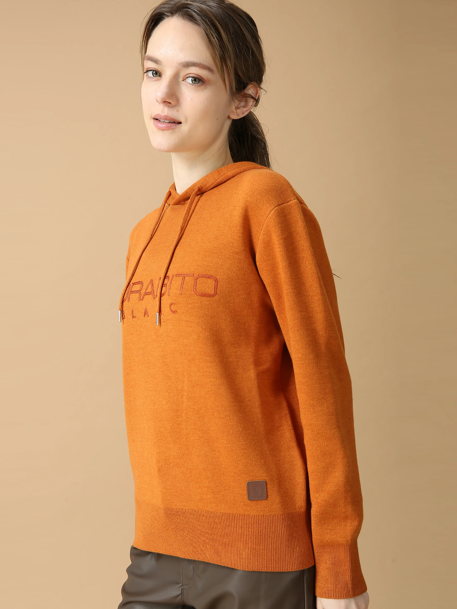 アクリモッサ ロゴ セーター ニット フーディ パーカー ｜ MORABITO