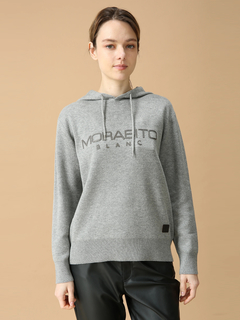 MORABITO BLANC(モラビトブラン) |アクリモッサ ロゴ セーター ニット フーディ パーカー