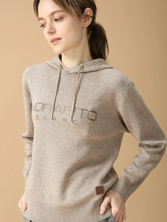 MORABITO BLANC(モラビトブラン) |アクリモッサ ロゴ セーター ニット フーディ パーカー