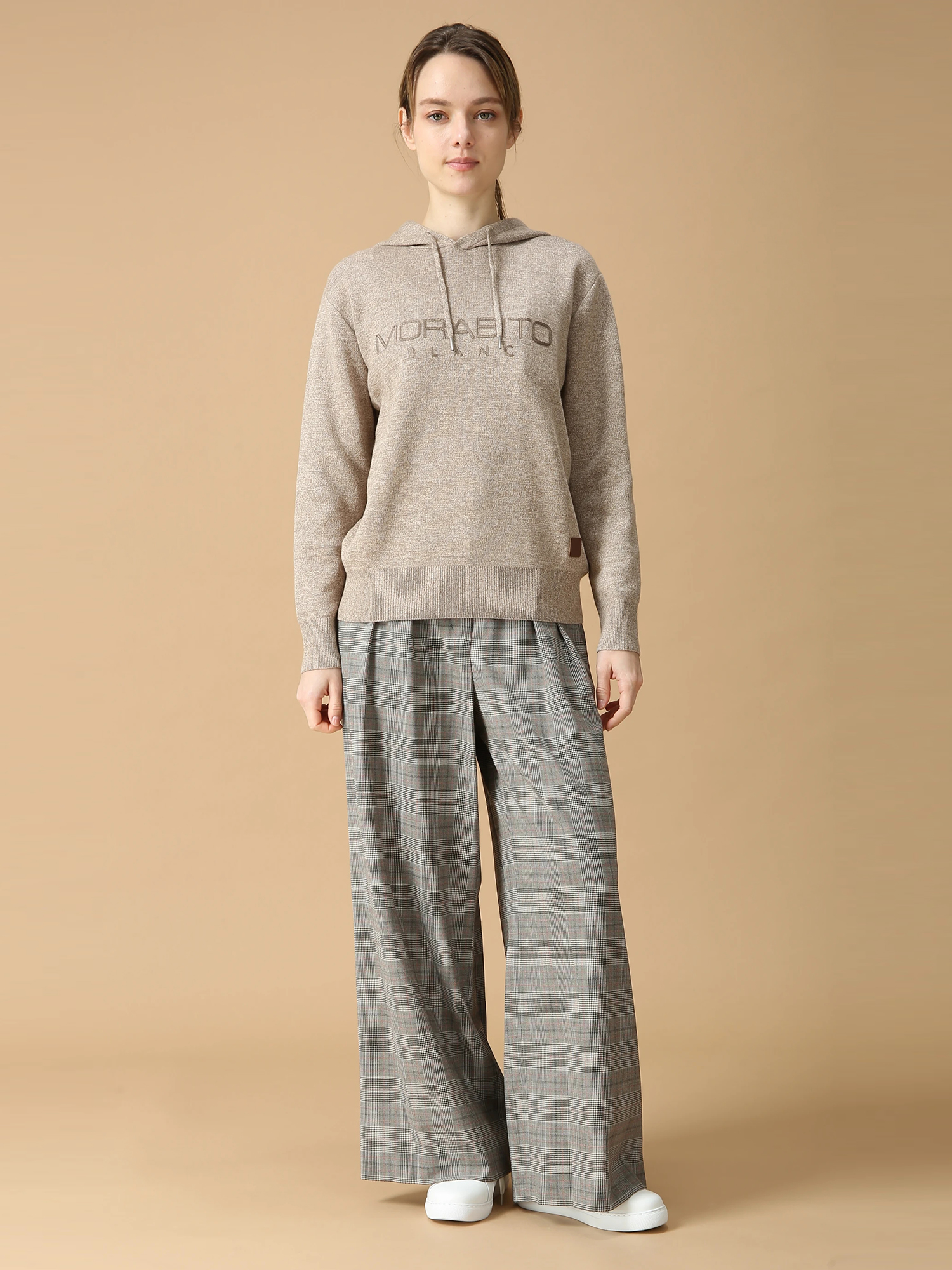 アクリモッサ ロゴ セーター ニット フーディ パーカー ｜ MORABITO