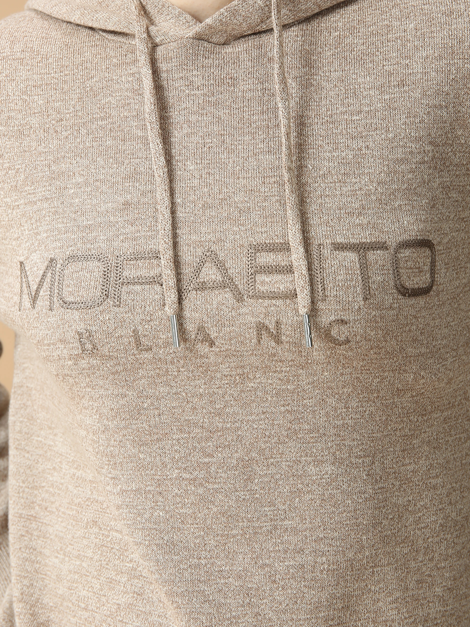 アクリモッサ ロゴ セーター ニット フーディ パーカー ｜ MORABITO