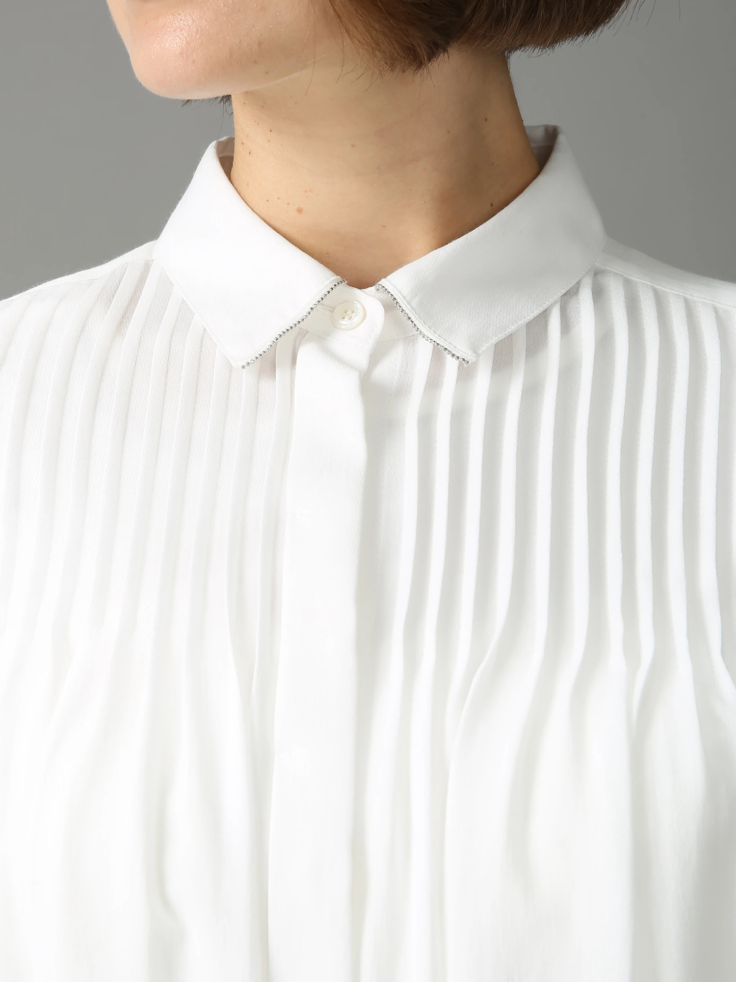 モラビトブラウス モルガンティ ストライプ ブラウス シャツ ｜ MORABITO BLANC