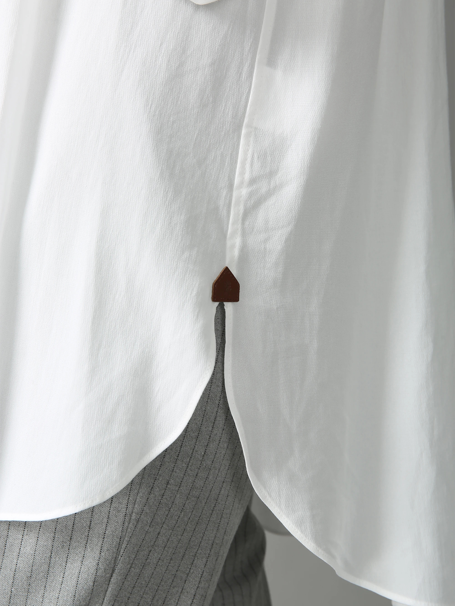 エクラ掲載】 トリアセコットン ブラウス シャツ ｜ MORABITO BLANC