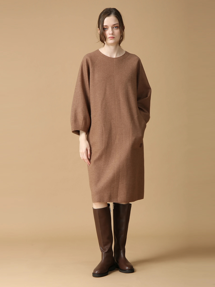 MORABITO BLANC(モラビトブラン) |ウールカシミヤリバー ワンピース ドレス