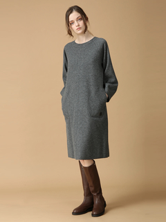 MORABITO BLANC(モラビトブラン) |ウールカシミヤリバー ワンピース ドレス