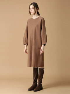 MORABITO BLANC(モラビトブラン) |ウールカシミヤリバー ワンピース ドレス