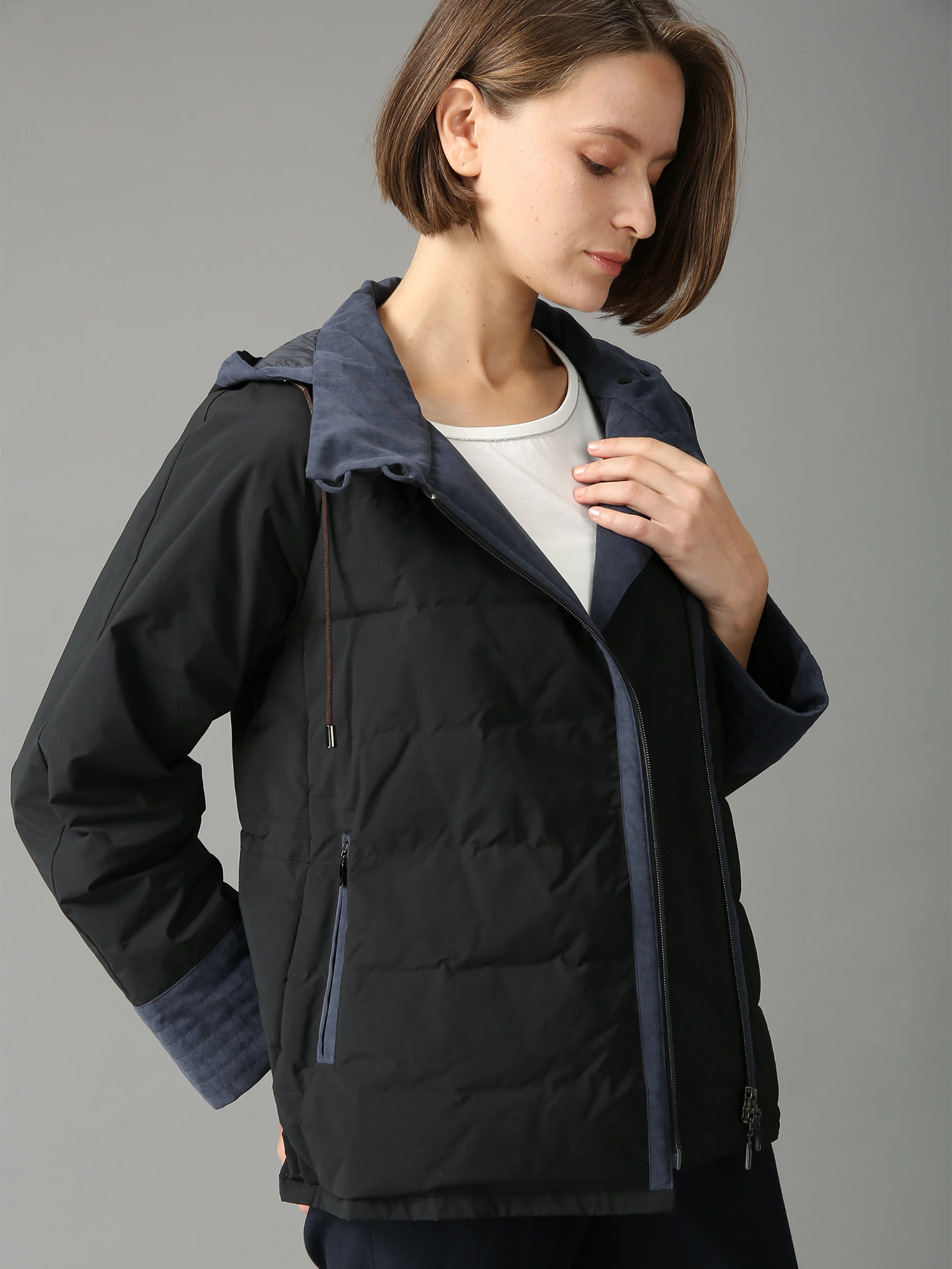 モラビトブラン　オフホワイトジャケット　タグ付新品未使用　秋　【カタログ掲載品】 エクラ掲載】 ウィークタフタ ジャケット ｜ MORABITO BLANC