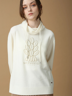 MORABITO BLANC(モラビトブラン) |スーパーファインメリノウール モチーフ セーター ニット