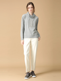 MORABITO BLANC(モラビトブラン) |スーパーファインメリノウール モチーフ セーター ニット