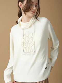 MORABITO BLANC(モラビトブラン) |スーパーファインメリノウール モチーフ セーター ニット