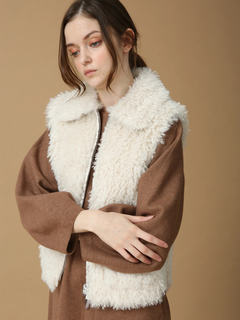 MORABITO BLANC(モラビトブラン) |【エクラ掲載】 ダブルニードルファー ベスト ジレ