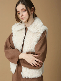 MORABITO BLANC(モラビトブラン) |【エクラ掲載】 ダブルニードルファー ベスト ジレ