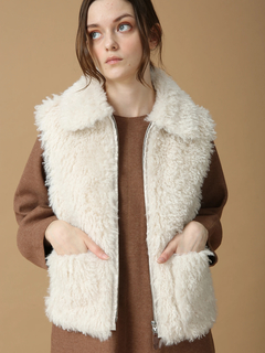 MORABITO BLANC(モラビトブラン) |【エクラ掲載】 ダブルニードルファー ベスト ジレ