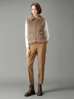 MORABITO BLANC(モラビトブラン) |【エクラ掲載】 ダブルニードルファー ベスト ジレ