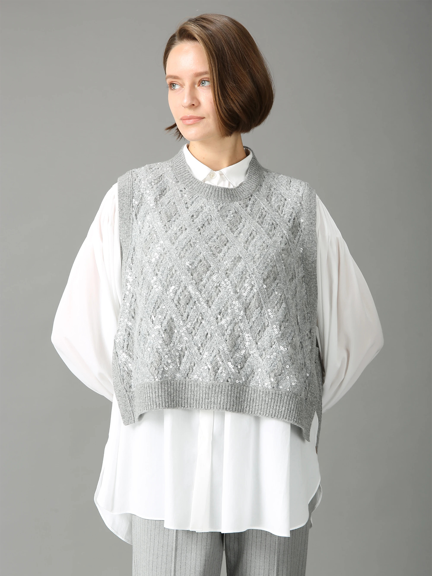 専用です❣️新品モラビト MORABITO・BLANCニットジレ9~11・ オージーメリノニット ベスト ジレ ｜ MORABITO BLANC（モラビト