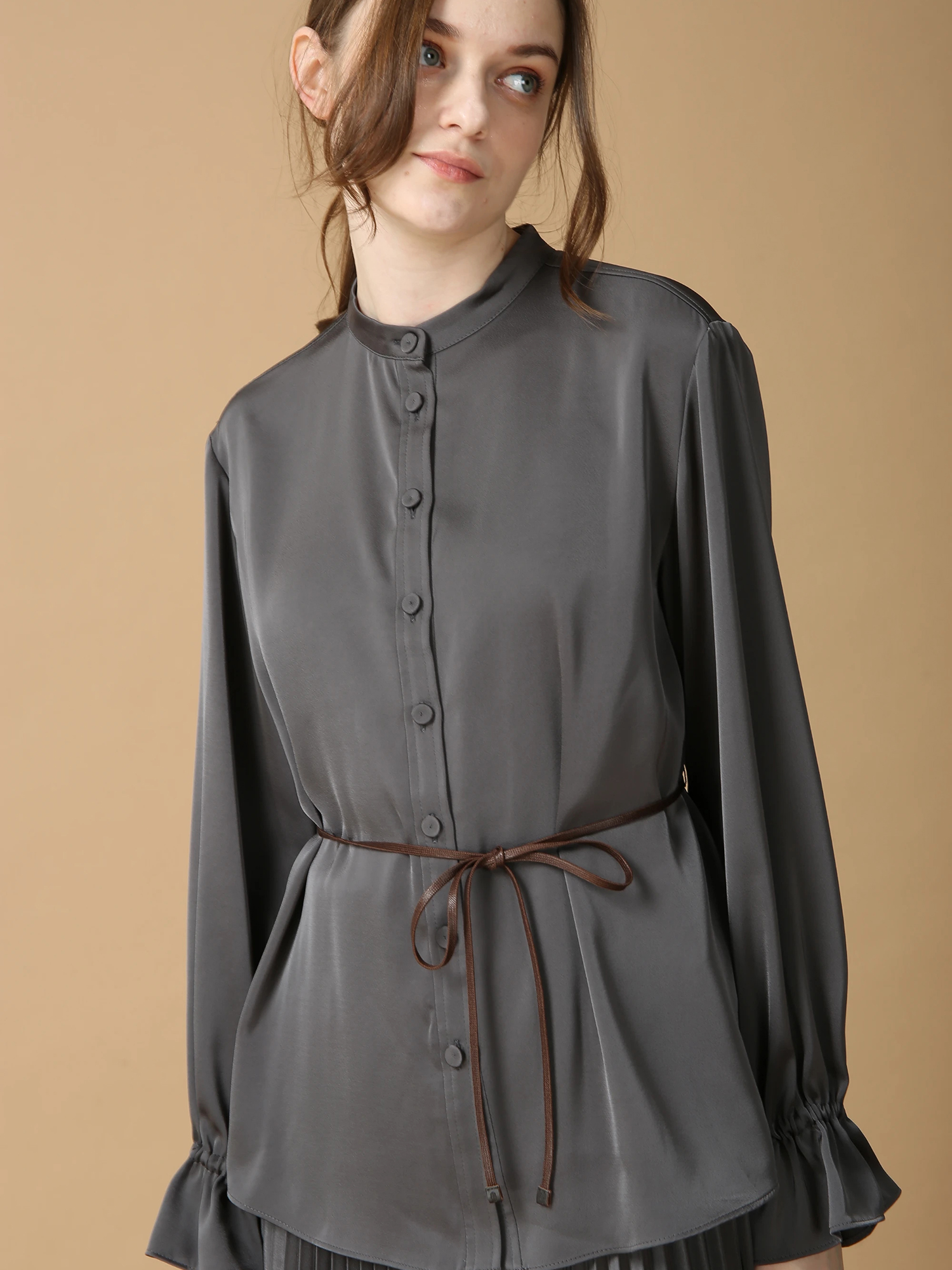 モラビトブラウス モルガンティ ストライプ ブラウス シャツ ｜ MORABITO BLANC