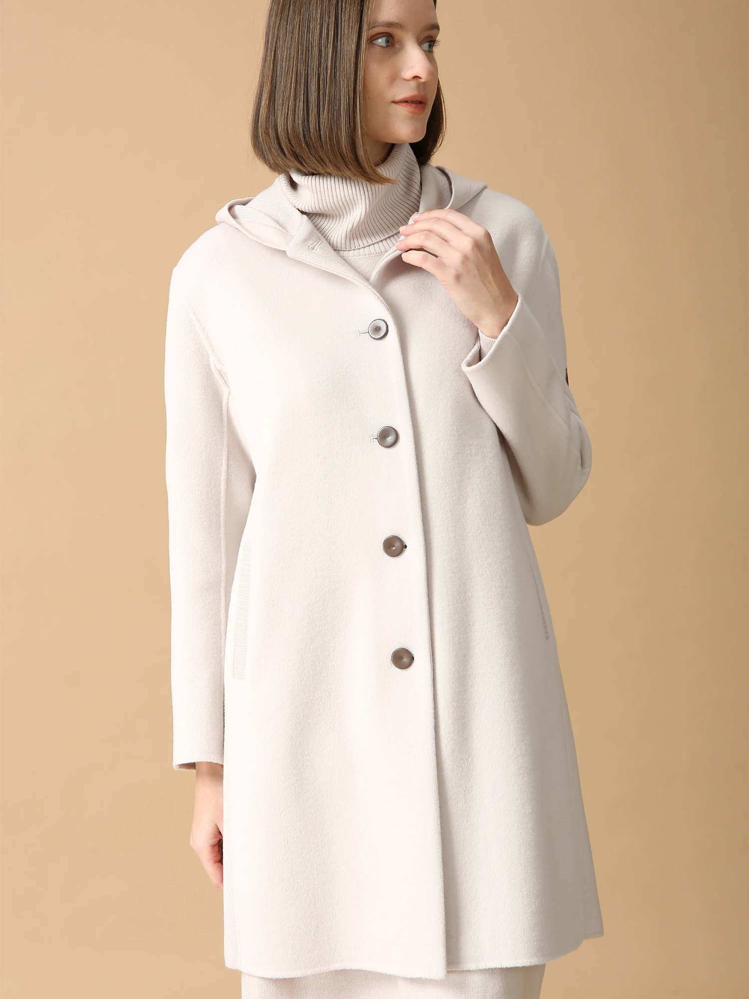 ウールスタンリバー フーディ コート ｜ MORABITO BLANC（モラビト