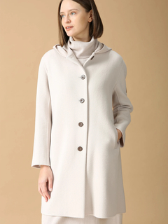 MORABITO BLANC(モラビトブラン) |ウールスタンリバー フーディ コート