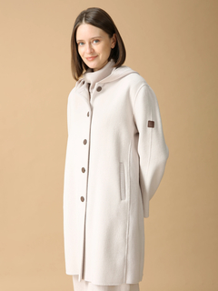 MORABITO BLANC(モラビトブラン) |ウールスタンリバー フーディ コート